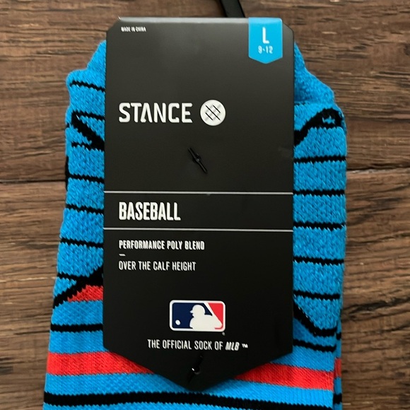 Stance Miami Marlins Over the Calf Socks Size L - Picture 2 of 4
